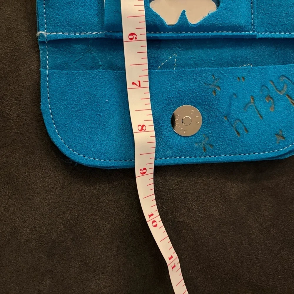 Handmade Suede Travel Jewelry Organizer Roll